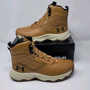 Under Armour UA Stellar‎ G2 6" Men's Boots Size 8 Tan/Brown Tactical Hiking